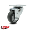 Service Caster 3.5 Inch Thermoplastic Rubber Wheel Swivel Top Plate Caster SCC-20S3514-TPRB